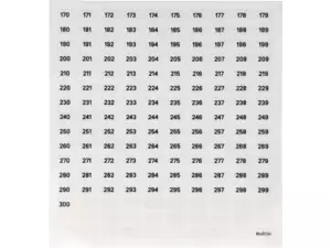 swiing® revival Feuille d'autocollants 170 - 300 Marquage des buses swiing® revival Feuille d'autocollants 170 - 300 Marquage des buses