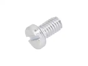 Vis M6x10 tête cylindrique fendue zinguée Vis M6x10 tête cylindrique fendue zinguée