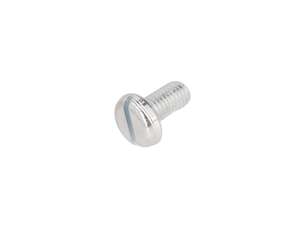 Vis M5x10 tête cylindrique plate fente zinguée Vis M5x10 tête cylindrique plate fente zinguée
