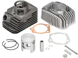 Malossi 46.5 mm kit de cylindres incl. tête 12 mm KoBo | Piaggio Ciao, SI, Bravo, Boxer Malossi 46.5 mm kit de cylindres incl. tête 12 mm KoBo | Piaggio Ciao, SI, Bravo, Boxer
