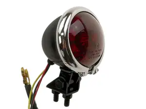 66HEROES rear light "Minnesota" red lens black/chrome 66HEROES rear light "Minnesota" red lens black/chrome