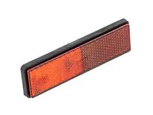 Réflecteur 94 x 28 mm avec vis sans tête carrée rouge Réflecteur 94 x 28 mm avec vis sans tête carrée rouge