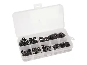 Kit de cales en nylon noir 250 pcs. Kit de cales en nylon noir 250 pcs.