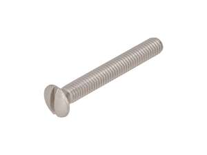 Vis Normio M6x45 à tête bombée, fendue, en inox Vis Normio M6x45 à tête bombée, fendue, en inox