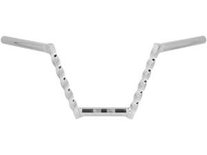 Guidon plaque de fourche 20 cm tourné chrome Guidon plaque de fourche 20 cm tourné chrome
