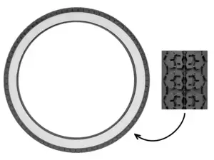 Mitas 2.25 x 18" Reifen B4 Allround Weisswand Mitas 2.25 x 18" Reifen B4 Allround Weisswand