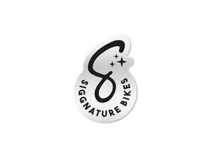 Siggnature autocollant "S" 32 x 45 mm transparent noir Siggnature autocollant "S" 32 x 45 mm transparent noir