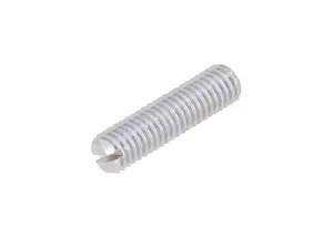 Vis sans tête M8x30, fendue, à tête conique, zinguée Vis sans tête M8x30, fendue, à tête conique, zinguée