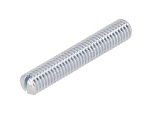 Vis sans tête M8x45 fendue Embout conique galvanisé Vis sans tête M8x45 fendue Embout conique galvanisé