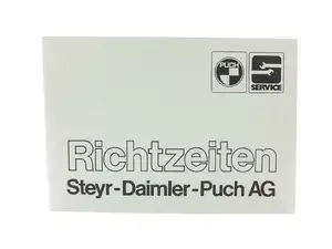 Richtzeiten | Steyr - Daimler - Puch AG Richtzeiten | Steyr - Daimler - Puch AG