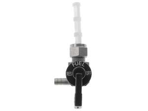 Robinet d'essence OMG vertical M12x1 marqué (avec écrou-raccord) sortant à gauche Robinet d'essence OMG vertical M12x1 marqué (avec écrou-raccord) sortant à gauche