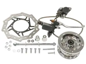 swiing® ingenious Scheibenbremse-Set Speichenfelge EBR hydraulisch Chrom swiing® ingenious Scheibenbremse-Set Speichenfelge EBR hydraulisch Chrom