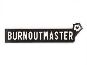 mk-Merch autocollant "BURNOUTMASTER" 25 x 100 mm mk-Merch autocollant "BURNOUTMASTER" 25 x 100 mm